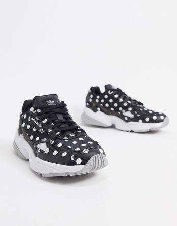 adidas Originals Falcon With Polka Dot Crne - Ženske Tenisice | 72059DKUV